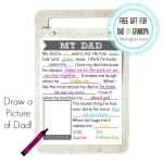 <h5>About My Dad: Fill-in-the-Blank Father's Day or Birthday Gift for Dad</h5>