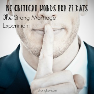 no critical words marriage
