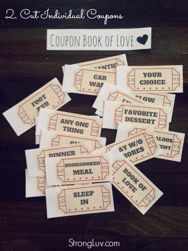love coupon book free printable