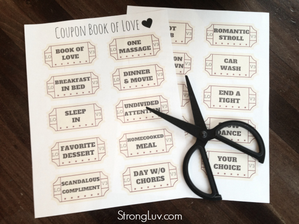 relationship coupon book ideas