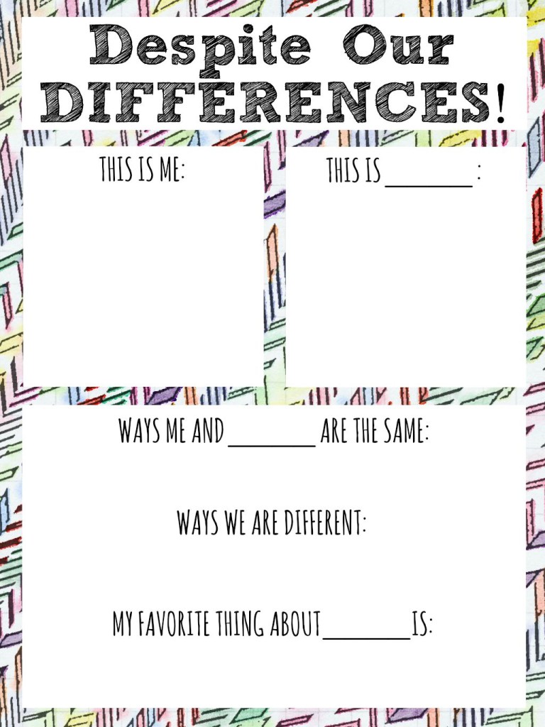 A Fun Way To Help Children Appreciate Diversity PRINTABLE StrongLuv