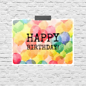 happy birthday printable