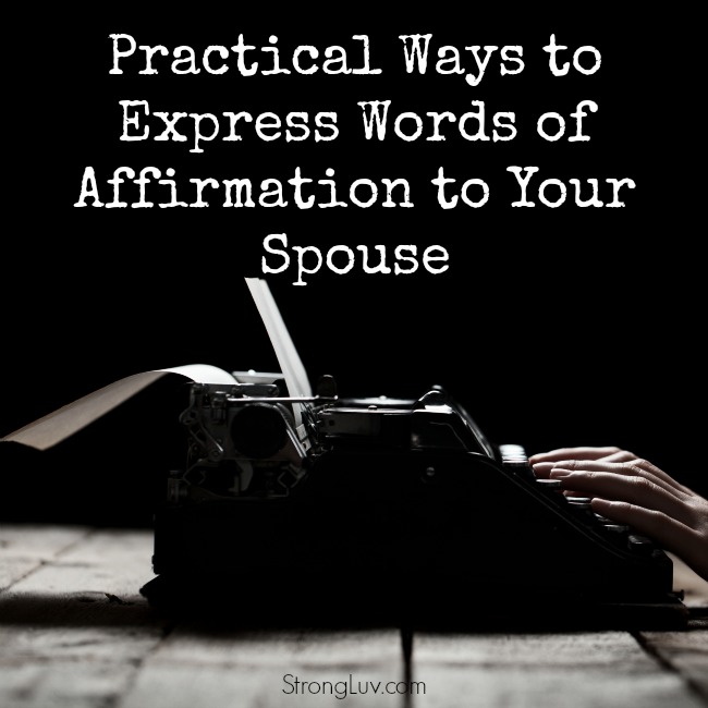 how to express words of affirmation
