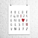 alphabet i love you