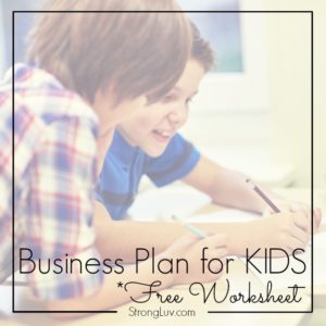 business plan kids