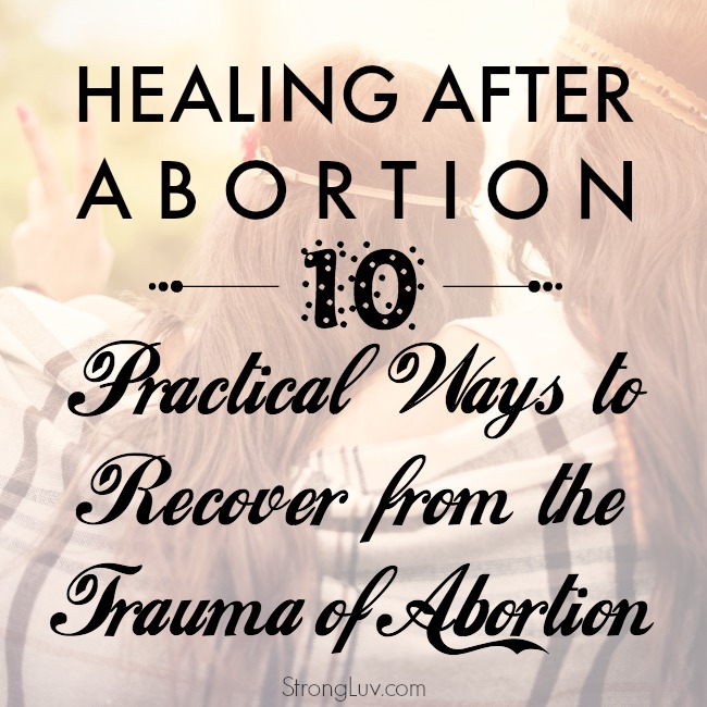 how feel better after abortion
